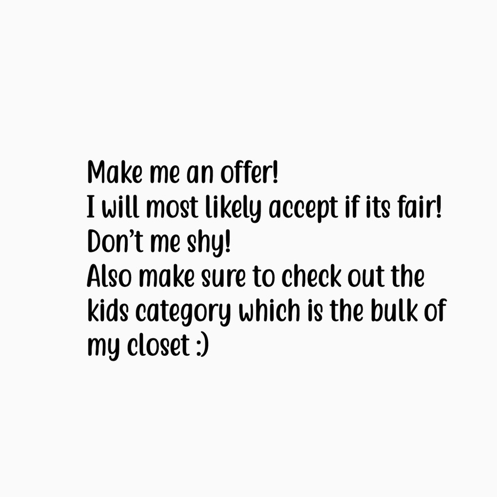Make me an offer!